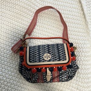 Tory Burch Scout Pom Pom Crossbody
